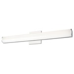 Longitude Bathroom Vanity Light - Chrome / White Acrylic