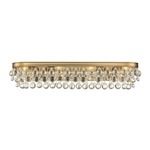 Calypso Bathroom Vanity Light - Vibrant Gold / Clear