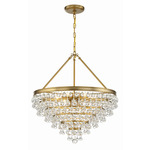 Calypso Chandelier - Vibrant Gold / Clear