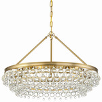 Calypso Round Chandelier - Vibrant Gold / Clear