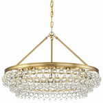 Calypso Round Chandelier - Vibrant Gold / Clear