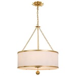 Broche Chandelier - Antique Gold / White