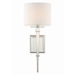 Clifton Wall Light - Polished Nickel / White