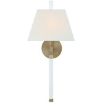 Renee Wall Light - Aged Brass / White