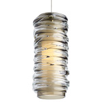 Leigh Monopoint Pendant - Chrome / Transparent Smoke