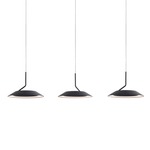 Royyo Linear Multi Light Pendant - Matte Black