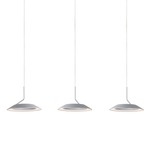 Royyo Linear Multi Light Pendant - Silver