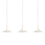 Royyo Linear Multi Light Pendant - Matte White
