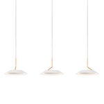 Royyo Linear Multi Light Pendant - Matte White