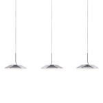 Royyo Linear Multi Light Pendant - Chrome