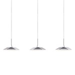 Royyo Linear Multi Light Pendant - Chrome