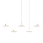 Royyo Linear Multi Light Pendant - Matte White