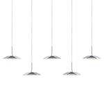 Royyo Linear Multi Light Pendant - Chrome