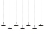 Royyo Linear Multi Light Pendant - Matte Black