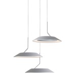 Royyo Circular Multi Light Pendant - Silver