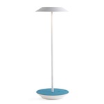 Royyo Desk Lamp - Matte White / Azure Felt
