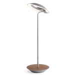 Royyo Desk Lamp - Silver / Oiled Walnut