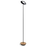 Royyo Floor Lamp - Matte Black / White Oak