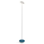 Royyo Floor Lamp - Matte White / Azure Felt