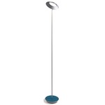 Royyo Floor Lamp - Silver / Azure Felt
