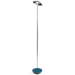 Royyo Floor Lamp - Chrome / Azure Felt