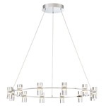 Netto Chandelier - Chrome / Clear