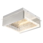 Paradiso Outdoor Wall / Ceiling Light - Floor Model - Chrome / Clear Bubble Glass