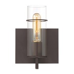 Pista Wall Sconce - Bronze / Clear