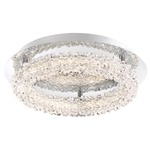 Sassi Wall / Ceiling Light - Chrome / Crystal