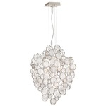 Trento Chandelier - Champagne Silver / Clear