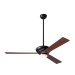 Altus Ceiling Fan with Light - Dark Bronze / Mahogany Wood