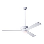 Altus Ceiling Fan with Light - Gloss White / White