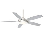 Espace Ceiling Fan with Light - Brushed Nickel / Silver