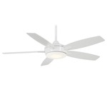 Espace Ceiling Fan with Light - White / White