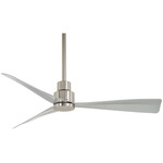 Simple Ceiling Fan - Brushed Nickel Wet / Silver