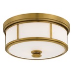 Harbour Point Ceiling Light Fixture - Liberty Gold / Etched White