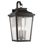 Irvington Manor Outdoor Wall Light - Chelesa Bronze / Clear Seeded