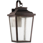 Irvington Manor Outdoor Wall Light - Chelesa Bronze / Clear Seedy
