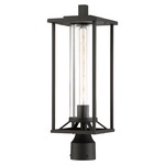 Trescott Outdoor Post Mount - Black / Clear