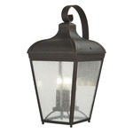 Marquee Outdoor Wall Light - Discontinued Model - Oil Rubbed Bronze / Clear Seeded