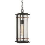 San Marcos Outdoor Pendant - Black / Clear