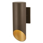 Pineview Slope Outdoor Wall Light - Sand Bronze / Gold
