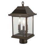 Mariners Point Outdoor Post Mount Light - Oil Rubbed Bronze / Clear