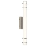 Korona Bathroom Vanity Light - Brushed Nickel / White