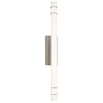 Korona Bathroom Vanity Light - Brushed Nickel / White