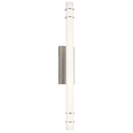 Korona Bathroom Vanity Light - Brushed Nickel / White