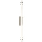 Korona Bathroom Vanity Light - Brushed Nickel / White