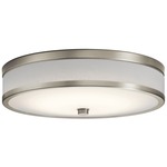 Pira Ceiling / Wall Light - Brushed Nickel / White