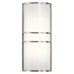 Signature 11315 Wall Light - Brushed Nickel / White