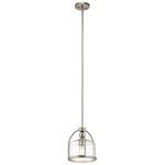 Signature 42798 Pendant - Brushed Nickel / Clear